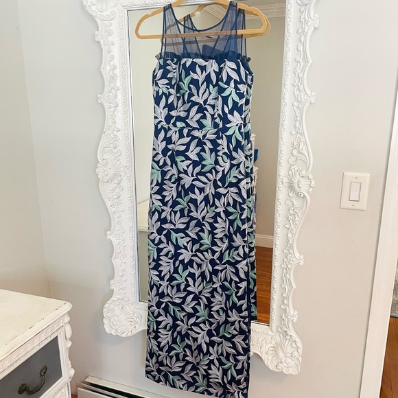 JS Collection LEIGHTON ILLUSION COLUMN Maxi Evening Wedding Guest GOWN Dress - Picture 3 of 8